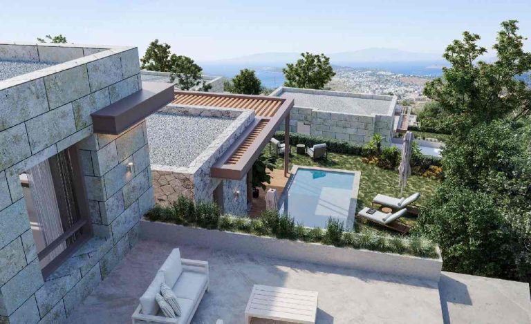mahal bodrum villas vue mer